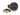 From The Anvil's Ebony Wooden Beehive Cabinet Knob; #rose_aged-brass