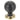 From The Anvil's Ebony Wooden Beehive Cabinet Knob; #rose_aged-brass