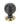 From The Anvil's Ebony Wooden Beehive Cabinet Knob; #rose_aged-brass