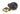 From The Anvil's Ebony Wooden Beehive Cabinet Knob; #rose_aged-brass