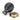 From The Anvil's Ebony Wooden Beehive Cabinet Knob; #rose_aged-brass