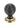 From The Anvil's Ebony Wooden Beehive Cabinet Knob; #rose_aged-brass