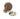 From The Anvil's Rosewood Wooden Beehive Cabinet Knob; #rose_polished-nickel