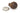 From The Anvil's Rosewood Wooden Beehive Cabinet Knob; #rose_polished-nickel