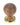 From The Anvil's Rosewood Wooden Beehive Cabinet Knob; #rose_aged-brass