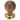 From The Anvil's Rosewood Wooden Beehive Cabinet Knob; #rose_aged-brass