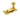 From The Anvil's Polished Brass Prestbury Sash Hook Fastener; #finish_polished-brass