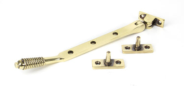 From The Anvil's Aged Brass Reeded Stay; #finish_aged-brass