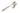 From The Anvil's Polished Nickel Locking Reeded Fastener; #finish_polished-nickel