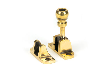 From The Anvil's Aged Brass Mushroom Brighton Fastener; #finish_aged-brass