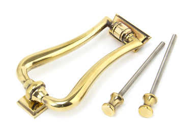 From The Anvil's Aged Brass Art Deco Door Knocker; #finish_aged-brass