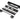 From The Anvil's Black ½" Rebate Kit for HD Sash Lock; #finish_black