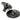 From The Anvil's Black Art Deco Centre Door Knob; #finish_black