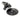 From The Anvil's Black Art Deco Centre Door Knob; #finish_black