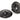 From The Anvil's Black Art Deco Centre Door Knob; #finish_black