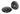 From The Anvil's Black Art Deco Centre Door Knob; #finish_black