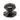 From The Anvil's Black Octagonal Centre Door Knob; #finish_black