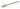 From The Anvil's Polished Brass SS 110mm Threaded Bar; #finish_polished-brass