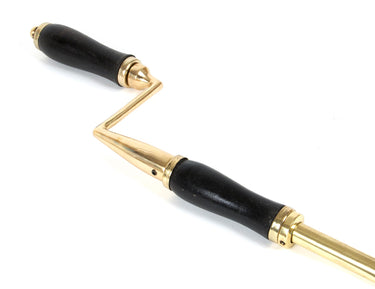 From The Anvil's Lacquered Brass Telescopic Window Winder; #finish_lacquered-brass