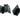 From The Anvil's Black 2 ½" Stormproof Hinge 1951 (pair); #finish_black