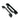 From The Anvil's Black ½" Rebate Kit for Sash Lock; #finish_black