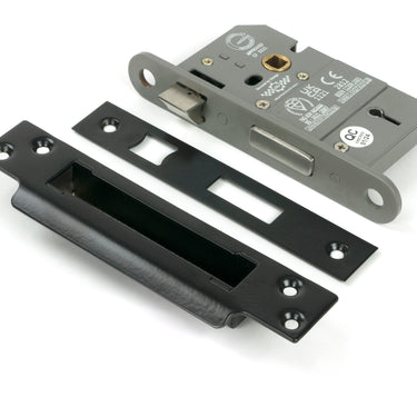 From The Anvil's Black 5 Lever BS Sash Lock KA; #finish_black