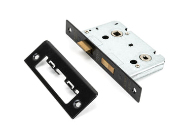 From The Anvil's Black Bathroom Mortice Lock; #finish_black