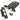 From The Anvil's Black Horizontal Bathroom Lock; #finish_black