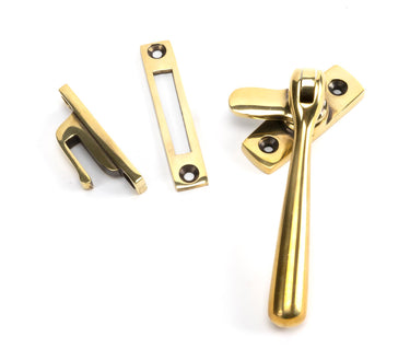 From The Anvil's Aged Brass Locking Newbury Fastener; #finish_aged-brass