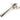 From The Anvil's Polished Nickel Locking Newbury Fastener; #finish_polished-nickel