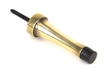 From The Anvil's Aged Brass Projection Door Stop; #finish_aged-brass
