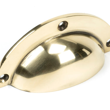 From The Anvil's Aged Brass Plain Drawer Pull; #finish_aged-brass