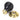 From The Anvil's Ebony Beehive Mortice/Rim Knob Set; #finish_ebony