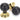 From The Anvil's Ebony Beehive Mortice/Rim Knob Set; #finish_ebony