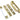 From The Anvil's PVD ½" Rebate Kit for Sash Lock; #finish_pvd-brass