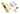 From The Anvil's PVD Brass BS 5 Lever Deadlock KA; #finish_pvd-brass