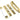 From The Anvil's PVD Brass ½" Euro Sash Lock Rebate Kit; #finish_pvd-brass
