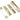 From The Anvil's PVD Brass ½" Euro Dead Lock Rebate Kit; #finish_pvd-brass