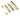 From The Anvil's PVD Brass ½" Euro Dead Lock Rebate Kit; #finish_pvd-brass