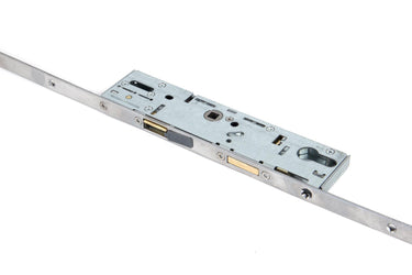 From The Anvil's Stainless Steel SS Backset Hook 3 Point Door Lock; #finish_stainless-steel