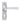 From The Anvil's Satin Chrome Straight Lever Lock Door Handles; #finish_satin-chrome