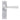 From The Anvil's Satin Chrome Straight Lever Latch Door Handles; #finish_satin-chrome