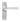 From The Anvil's Satin Chrome Straight Lever Latch Door Handles; #finish_satin-chrome