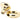 From The Anvil's Polished Brass Round Centre Door Knob; #finish_polished-brass