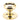 From The Anvil's Polished Brass Round Centre Door Knob; #finish_polished-brass