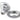 From The Anvil's Satin Chrome Round Centre Door Knob; #finish_satin-chrome