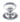 From The Anvil's Satin Chrome Round Centre Door Knob; #finish_satin-chrome