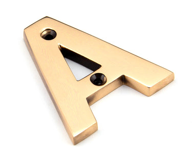 From The Anvil's Polished Bronze Polished Bronze Letter; #letter_a