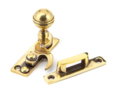 From The Anvil's Aged Brass Prestbury Sash Hook Fastener; #finish_aged-brass