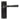From The Anvil's Black Regency Lever Latch Door Handles; #finish_black